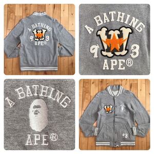 BAPE STA BAPESTA S a bathing ape BAPE star sweat varsity jacket go467