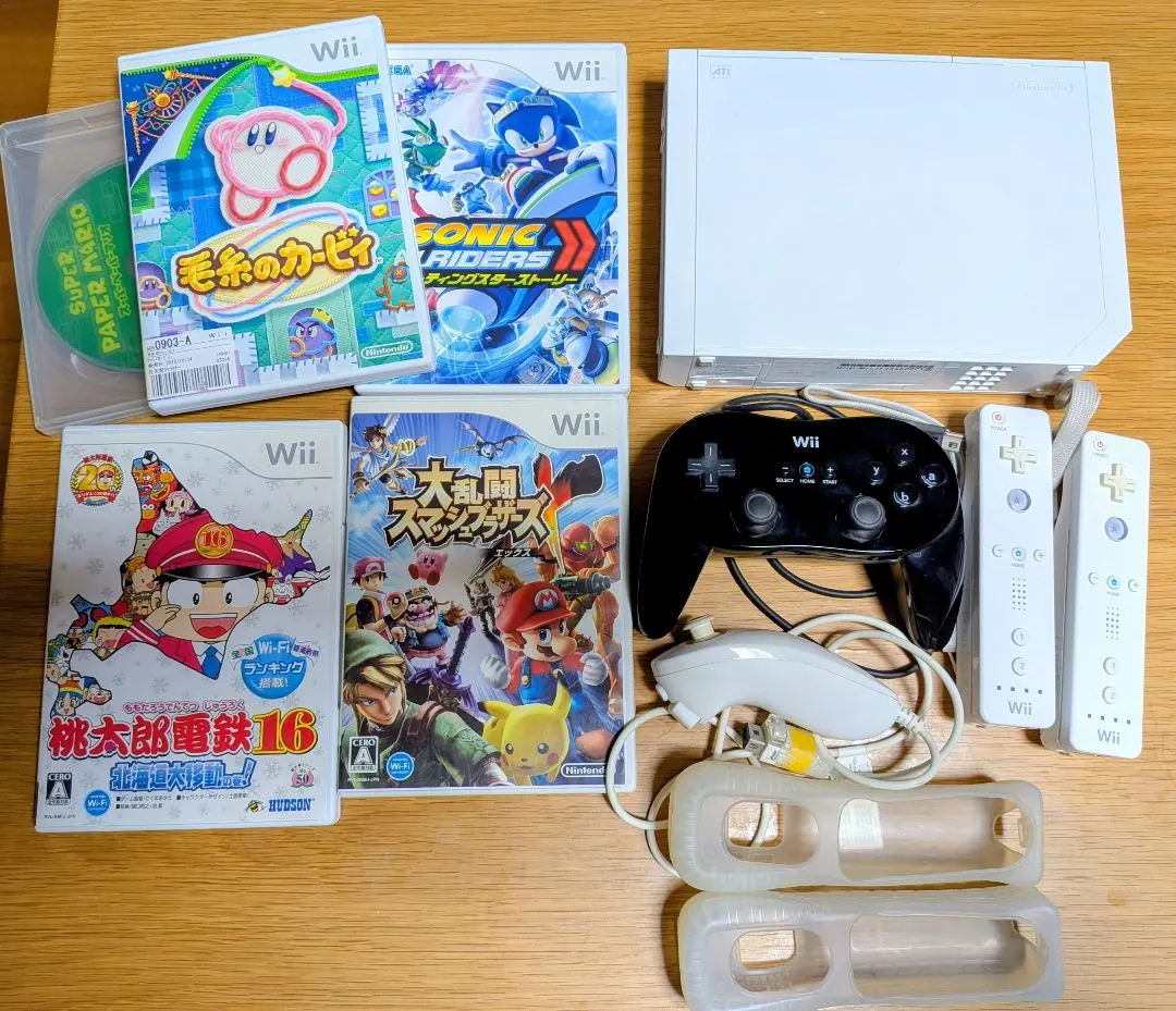 任天堂 Wii 本体 ソフト4本他セット