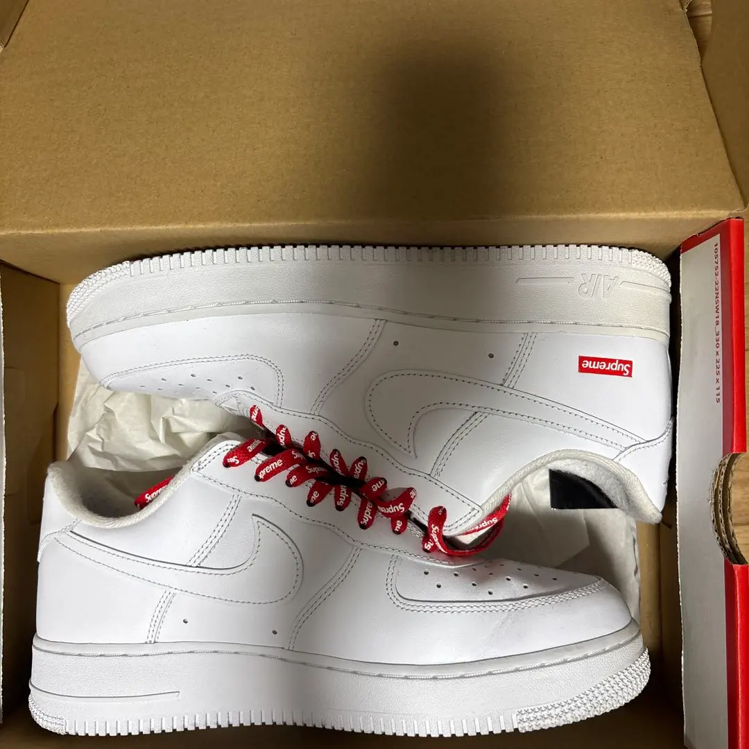 Supreme Nike Air Force 1 Low White 27cm