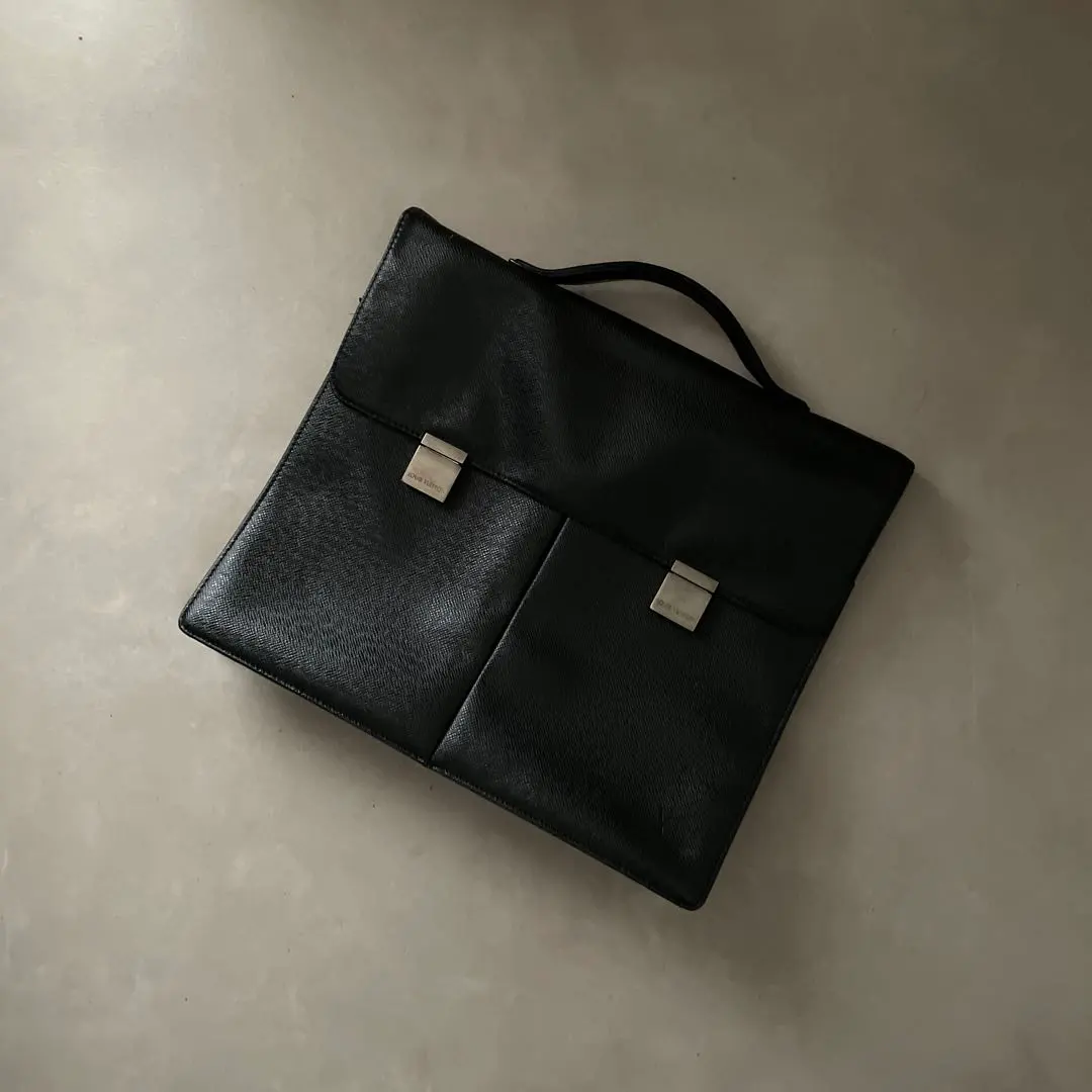 ルイヴィトン LOUIS VUITTON レザー ビジネスバッグ タイガ 緑