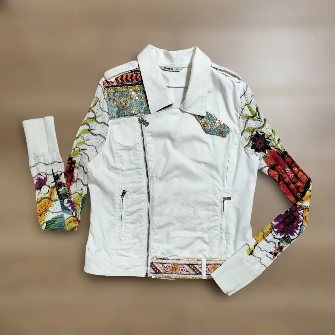 デシグアル Desigual ホワイトデニムジャケット