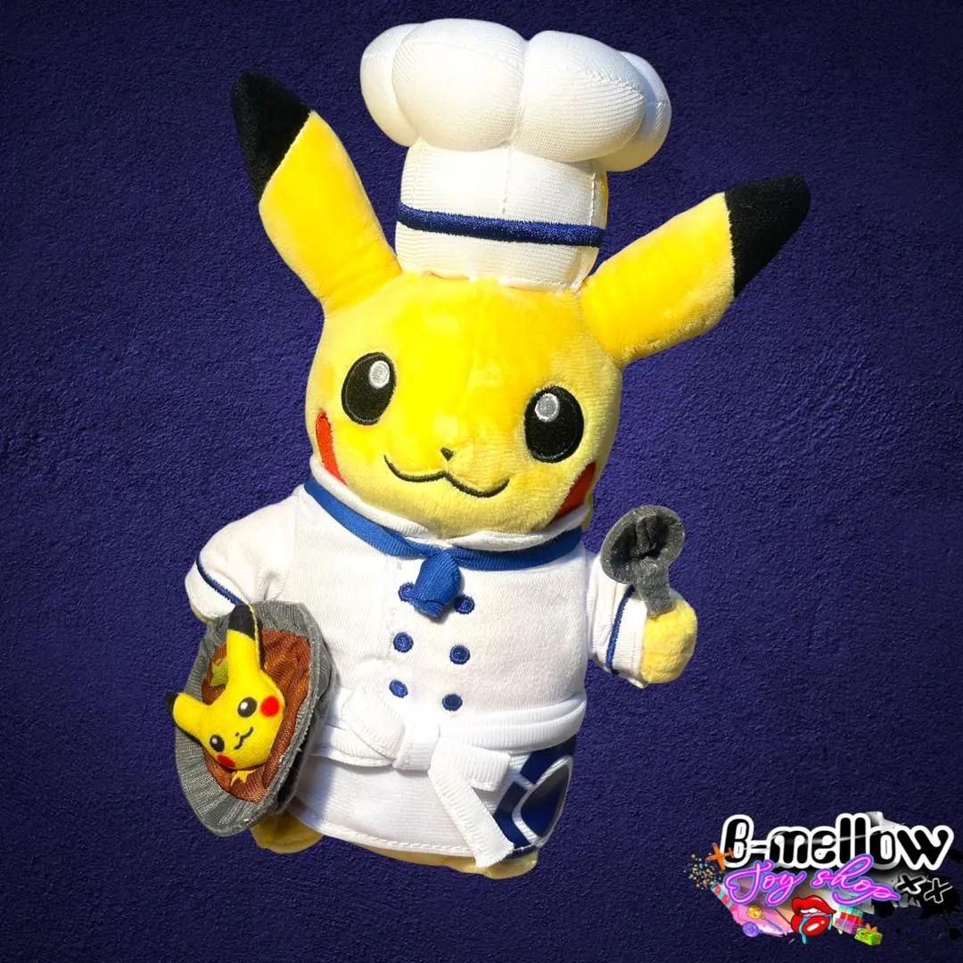 【ポケモンカフェ限定】シェフピカチュウ ぬいぐるみ ポケモンセンター