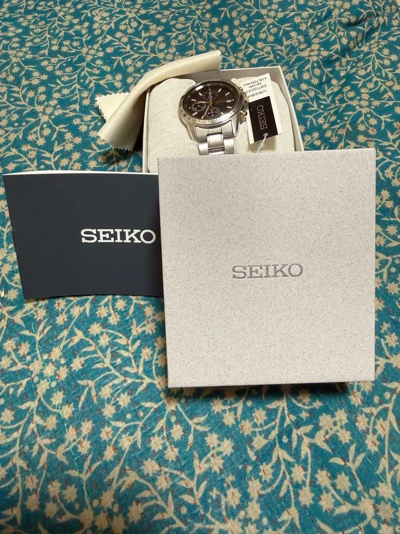 SEIKO クロノグラフ SBTQ043 腕時計 メンズ