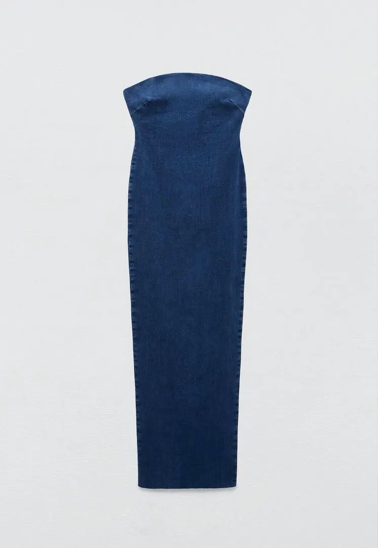 ZARA テーラードデニムワンピース