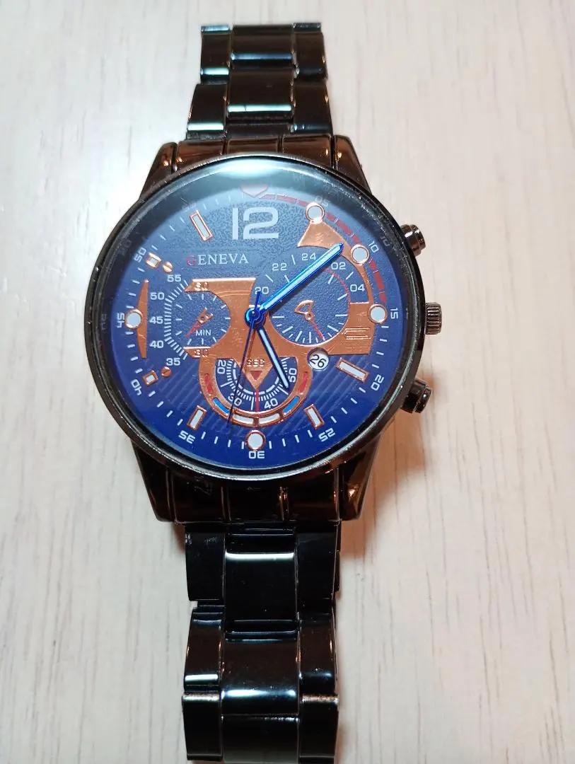 ENEVA クロノグラフ腕時計 青