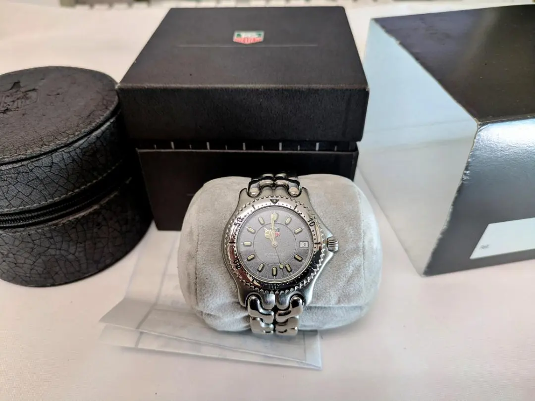 タグホイヤーセル WG 1113-0 グレー メンズサイズ、OH磨き仕上げ済み