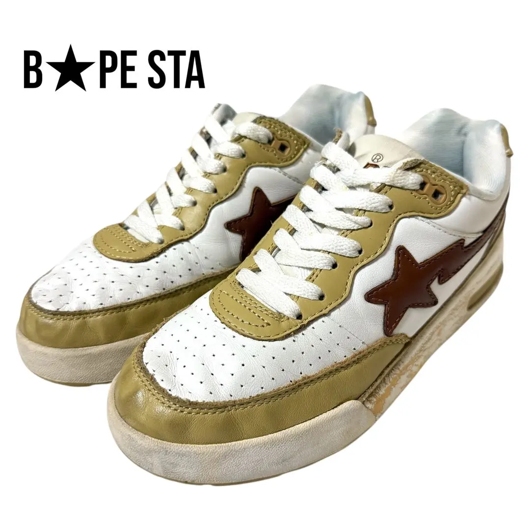 BAPE STA ベイプスタ スニーカー ホワイト/ベージュ