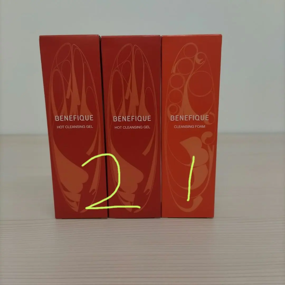 BENEFIQUE HOT CLEANSING GEL 2本　 FOAM 1本