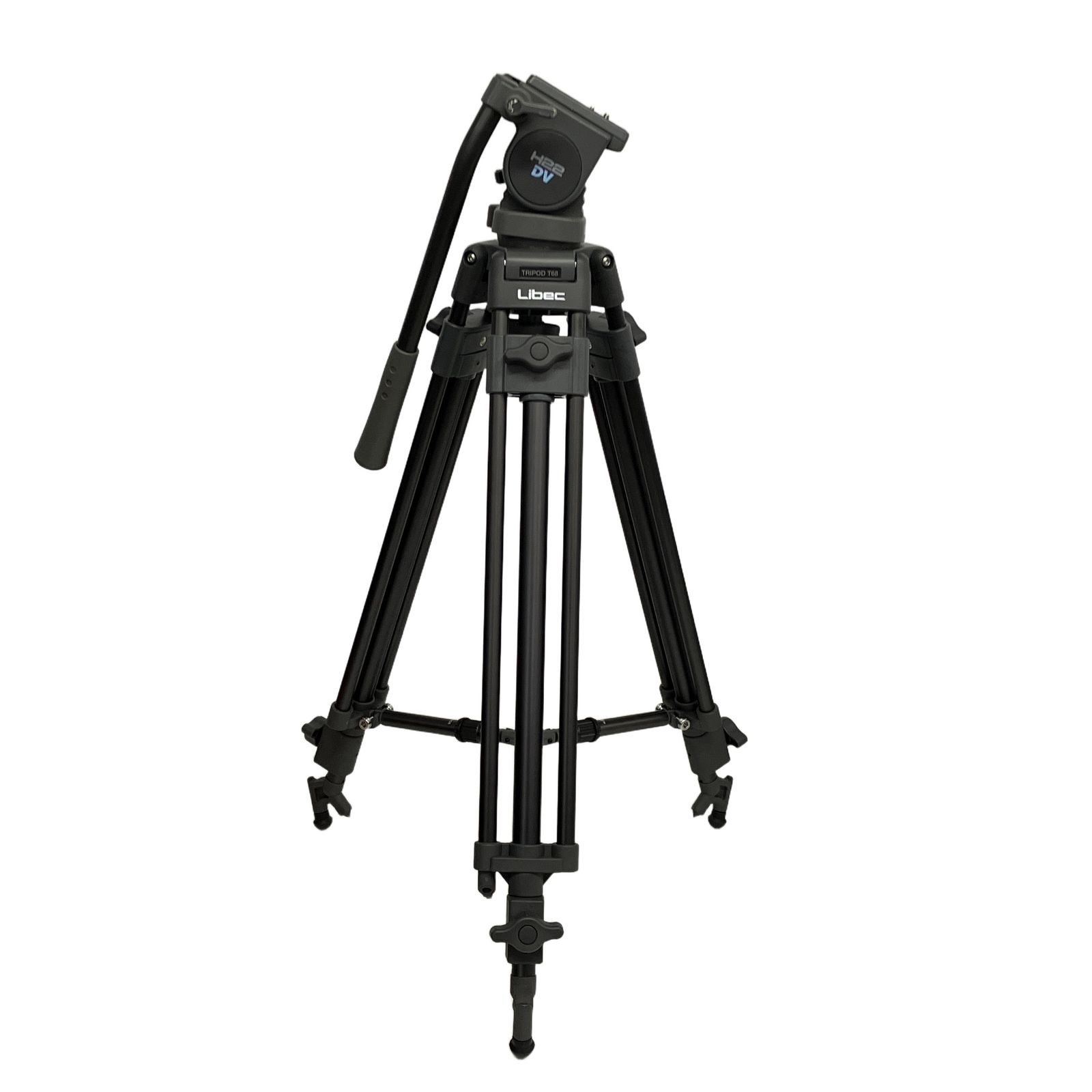 Libec LS-22DV 三脚セット(H22DV T68) アルミ三脚 撮影機材 動画撮影 映像機材 雲台 中古 T11419894