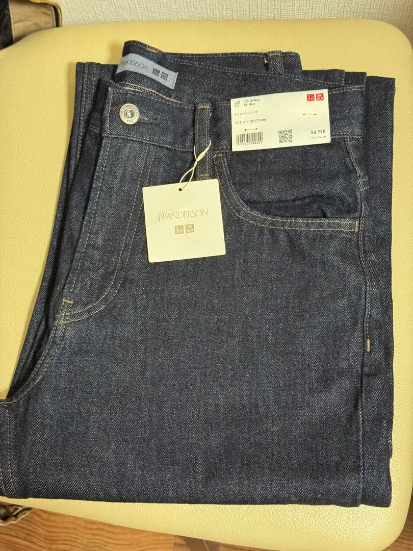 新品タグ付】UNIQLO デニムパンツ 28サイズ