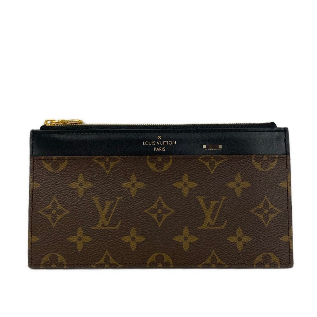 LOUIS VUITTON(ルイヴィトン) 長財布 モノグラム スリムパース M80348 - イニシャル刻印 レザー、牛革