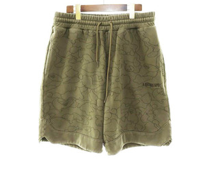Bape A BATHING APE BAPE 1ST CAMO WASHED SHORT BEACH PANTS L 001SPH801004M