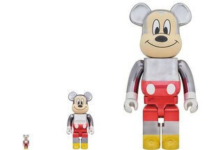 BE@RBRICK BERBRICK fragment design MICKEY MOUSE COLOR Ver.100 400 1000 3 90 Disney Hiroshi Fujiwara