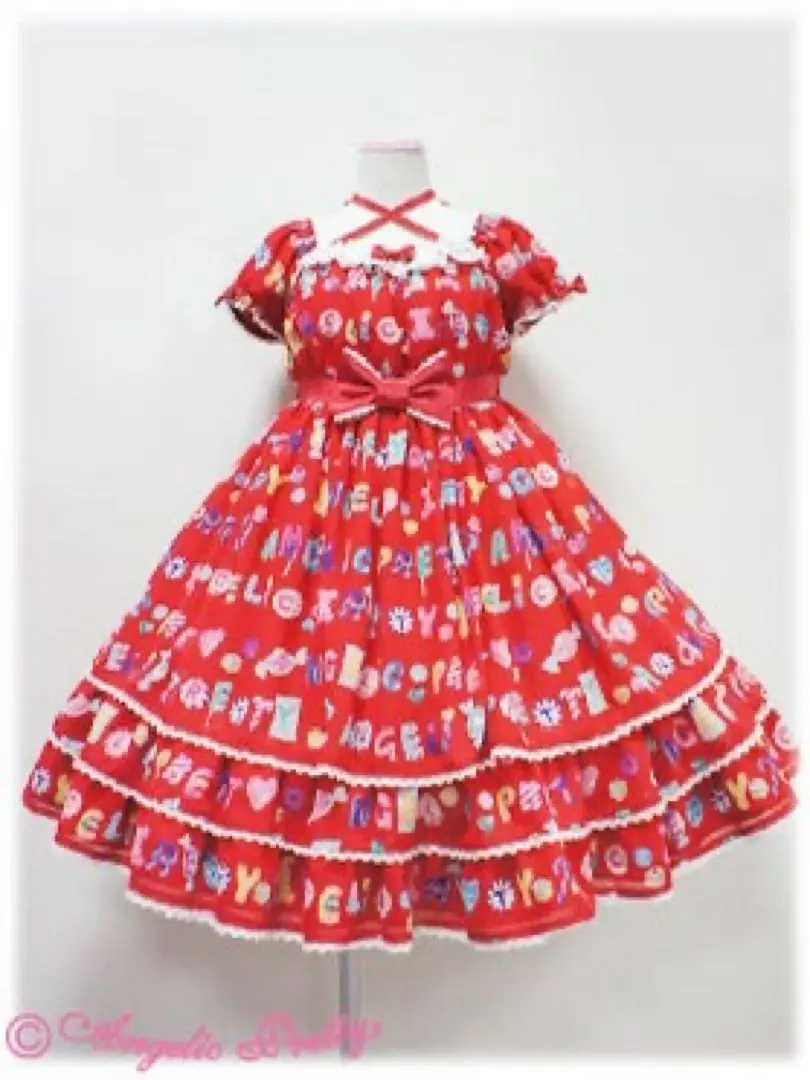 【新品未着用】Angelic Pretty Toy Dropsワンピース レッド