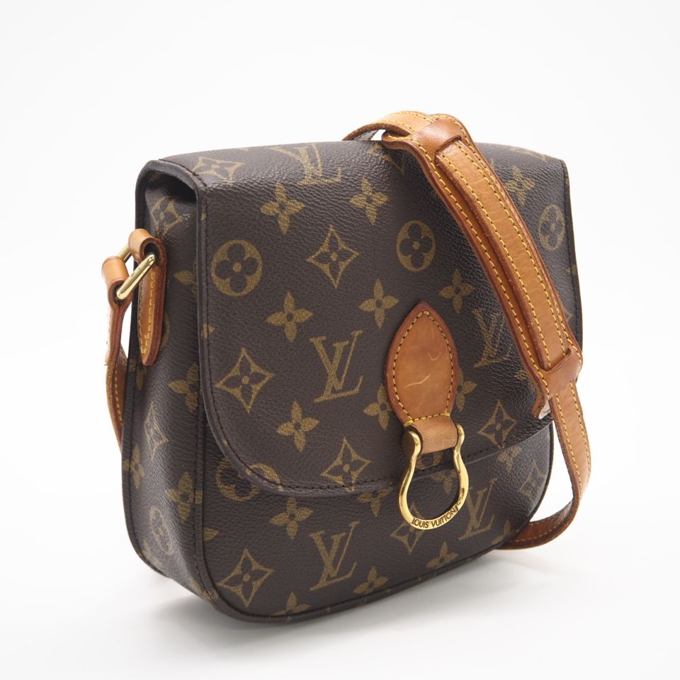 ★3日以内返品可★  LOUIS VUITTON ルイ・ヴィトン モノグラム サンクルーPM M51244 ショルダーバッグ ブラウン コーティングキャンバス レディース