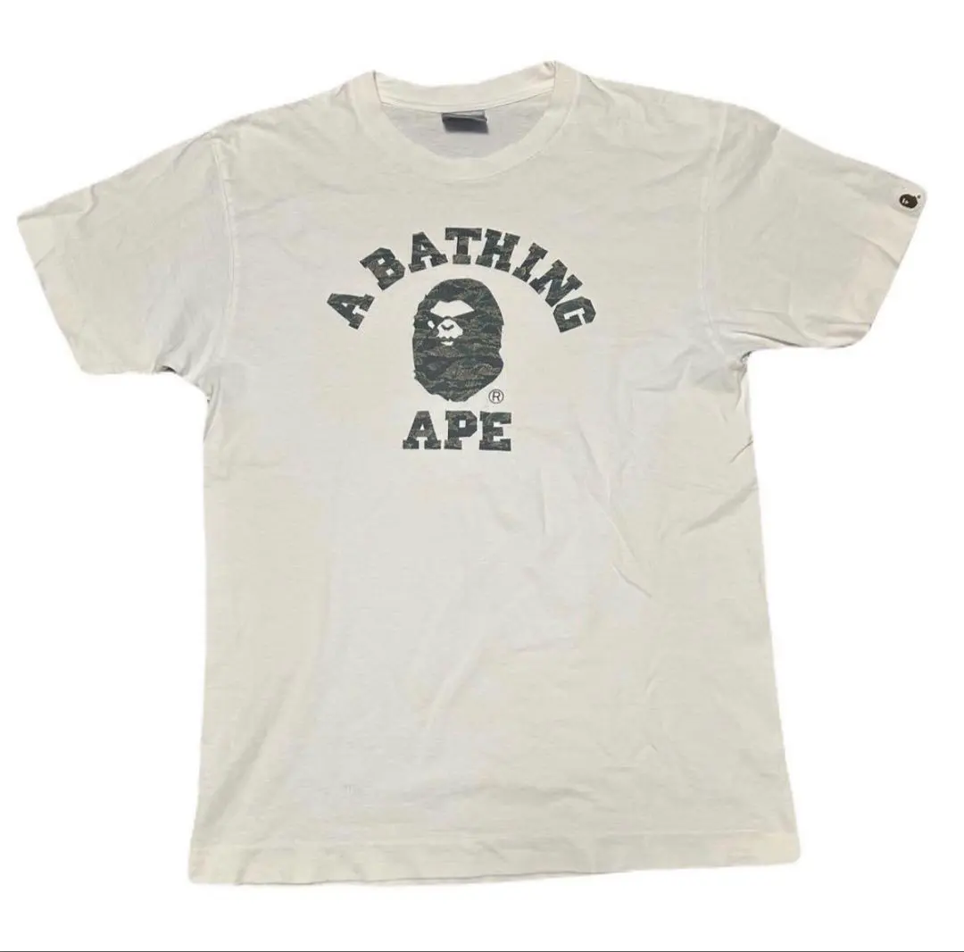A BATHING APE Tシャツ カモフラロゴ