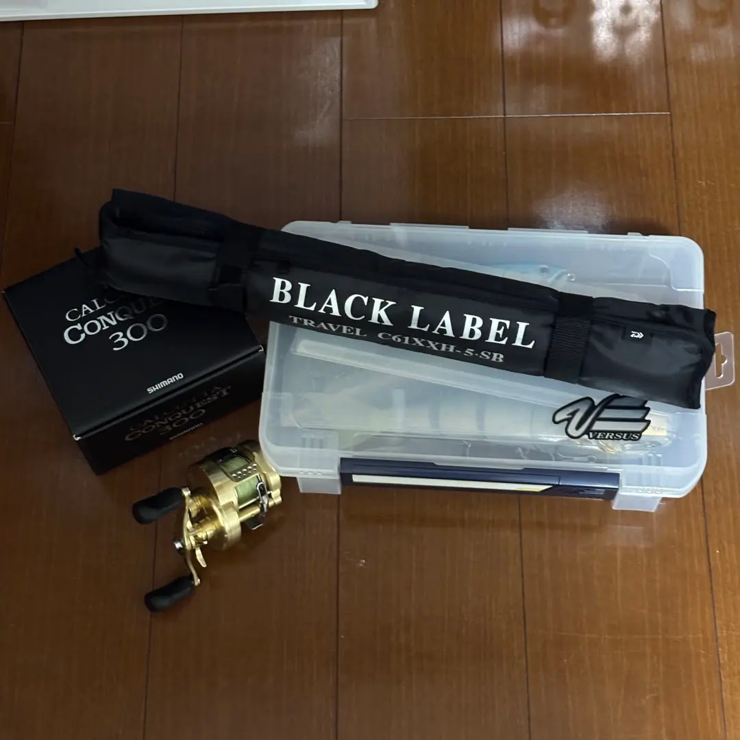 \豪華フルセット/ カルコン300 BLACK LABEL 人気ルアー多数