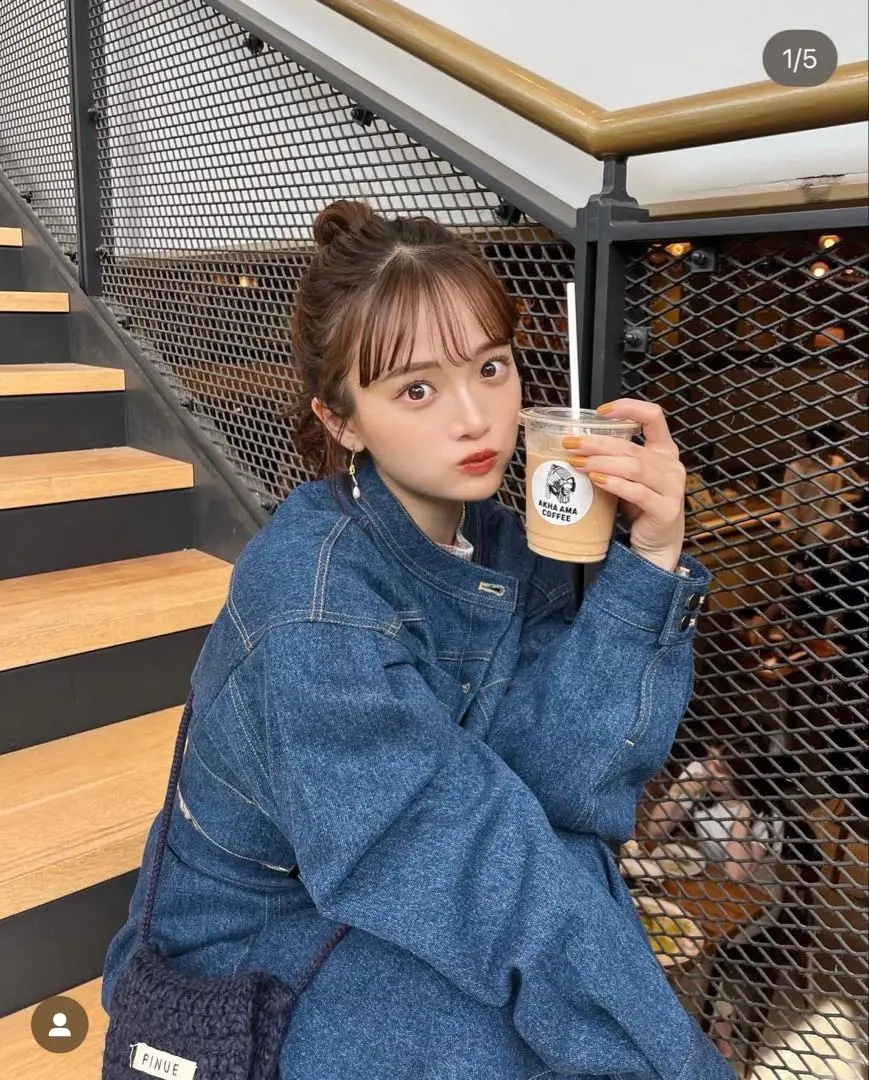 アシメフレアデニムスカート