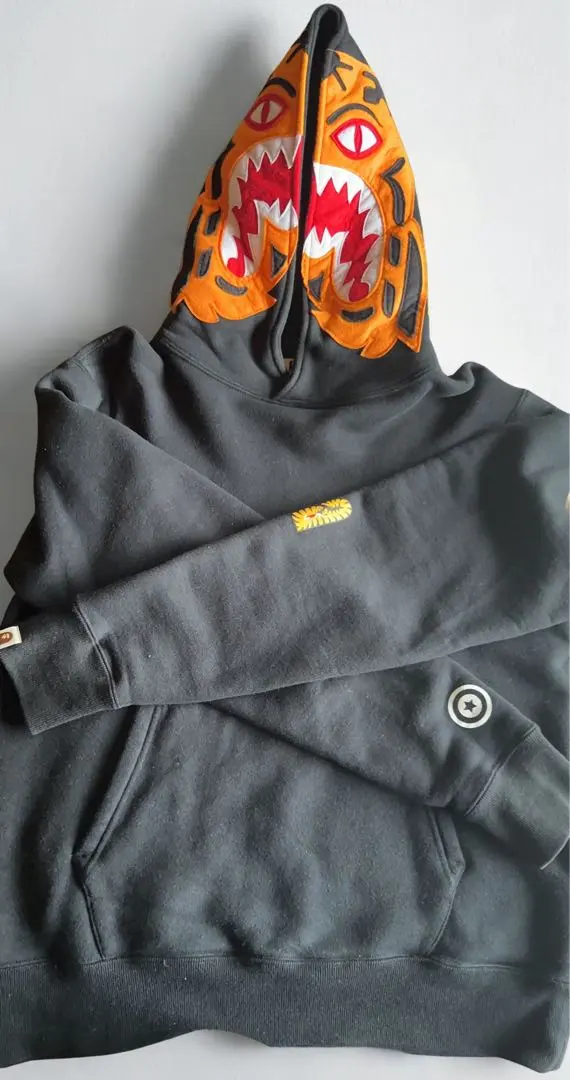 A BATHING APE タイガー パーカー ブラック