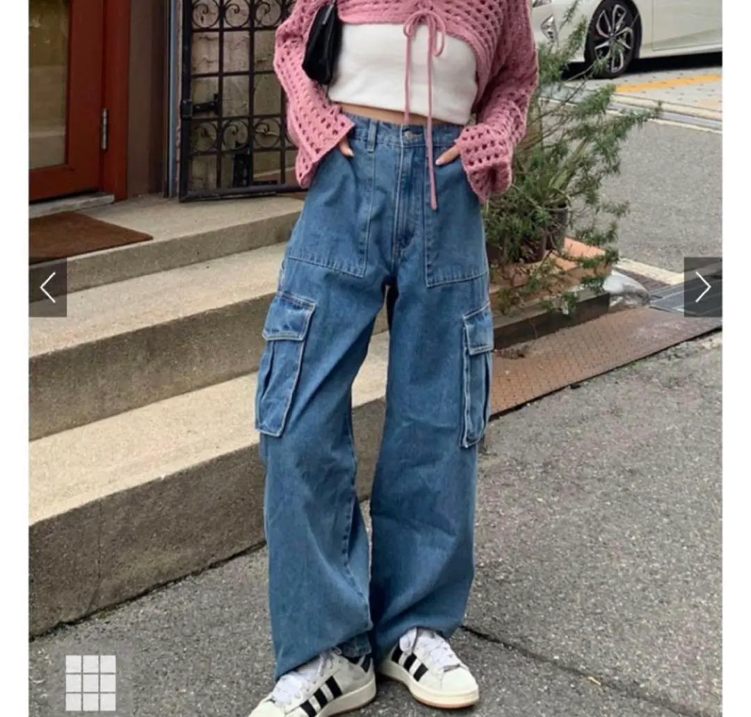 GRL デニムカーゴパンツ　M