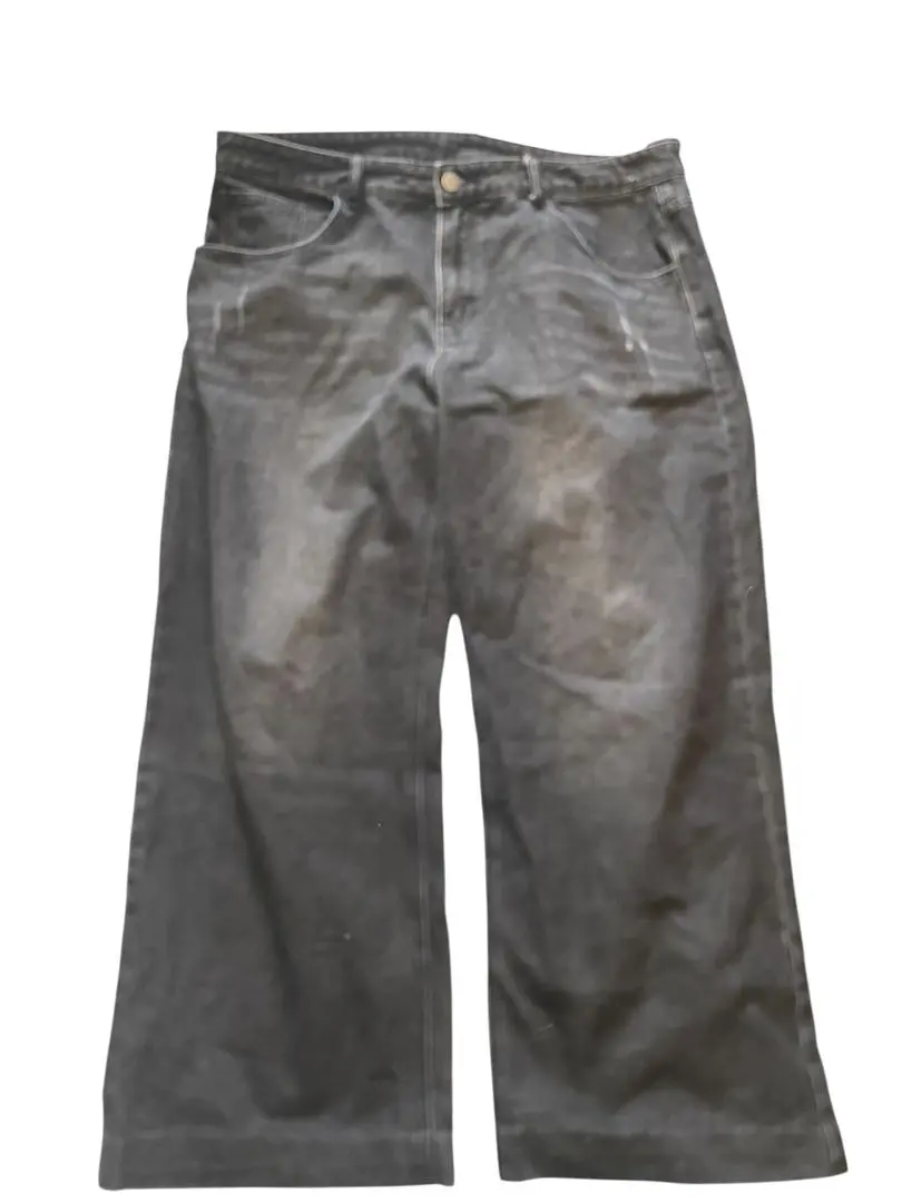 ブラック ワイドパンツ バギーデニム