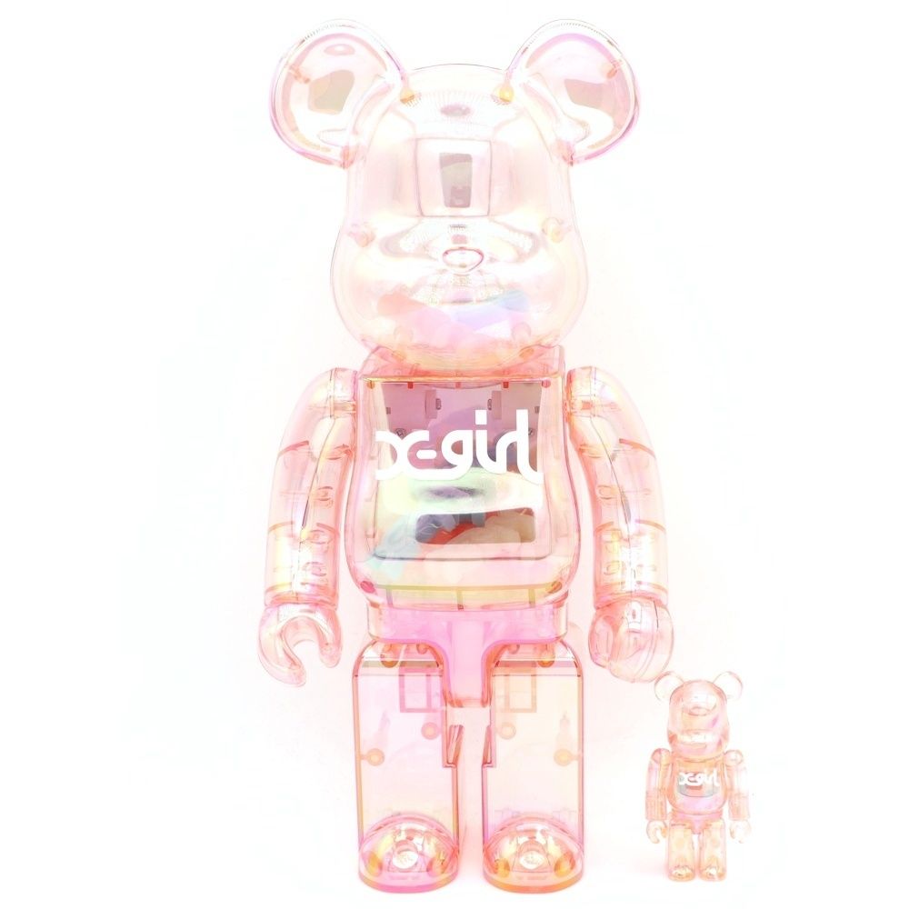MEDICOM TOY (メディコムトイ) BE@RBRICK X-girl 2020 100% & 400% PINK ベアブリック エックスガール ベアブリック フィギュア ピンク