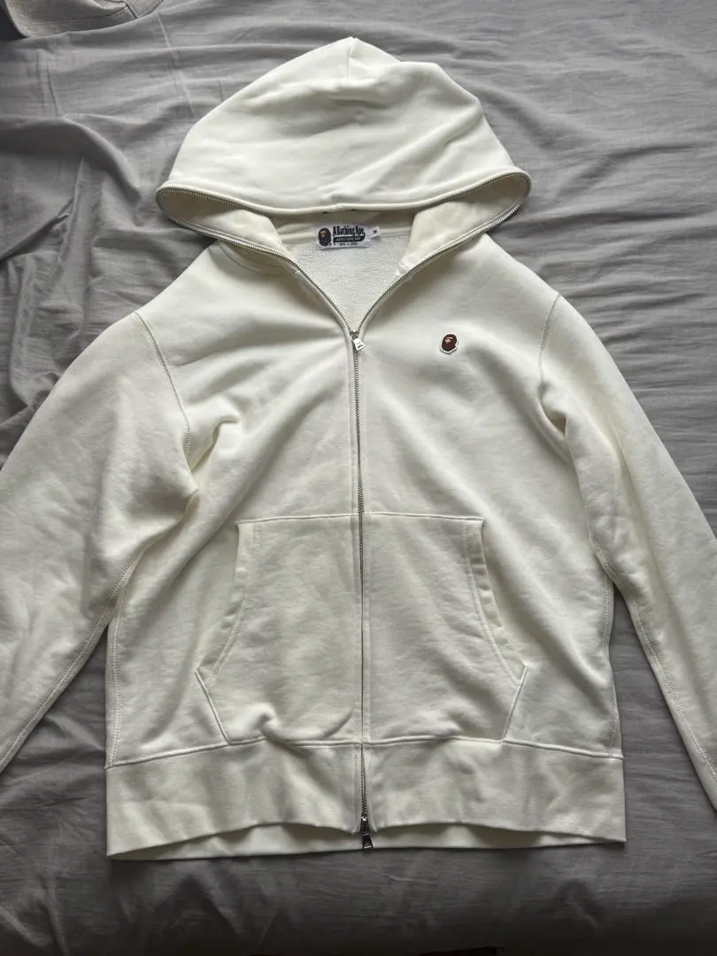 A Bathing Ape ジップアップパーカー ホワイト M