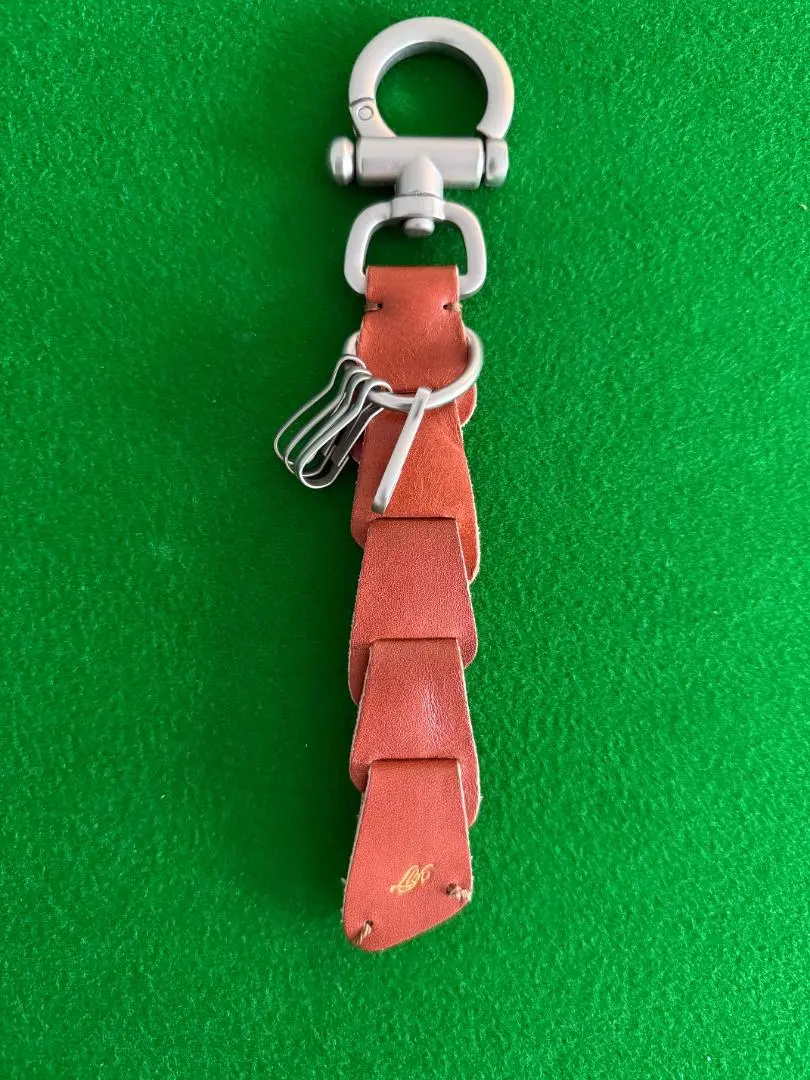 【美品】LIDNM Llife LEATHER KEY CHAIN SIENNA