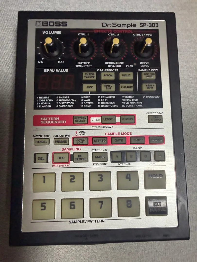 BOSS SP-303 Dr.Sample 純正AC・64MBメディア・説明書付