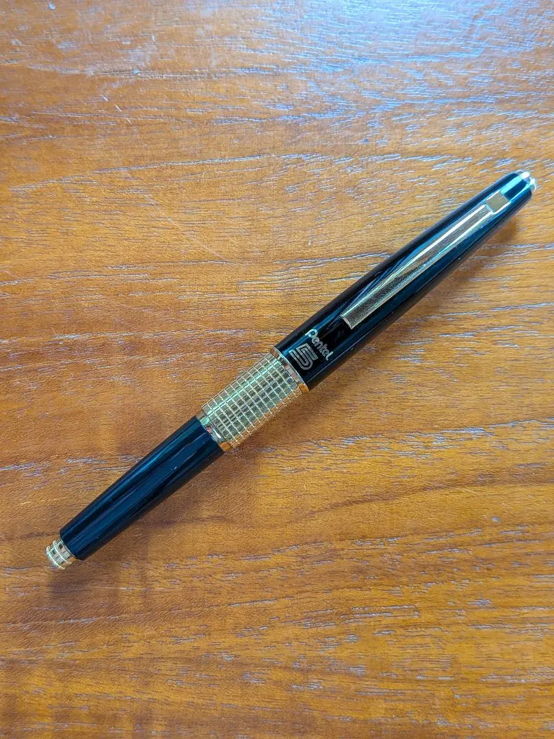 Pentel 5 シャープペンシル ブラック ゴールド