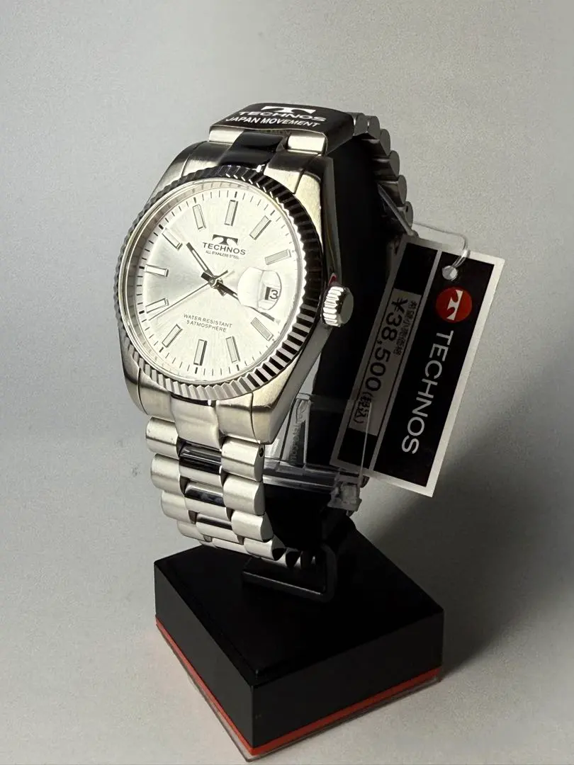 TECHNOS クォーツ腕時計 シルバーT9C25