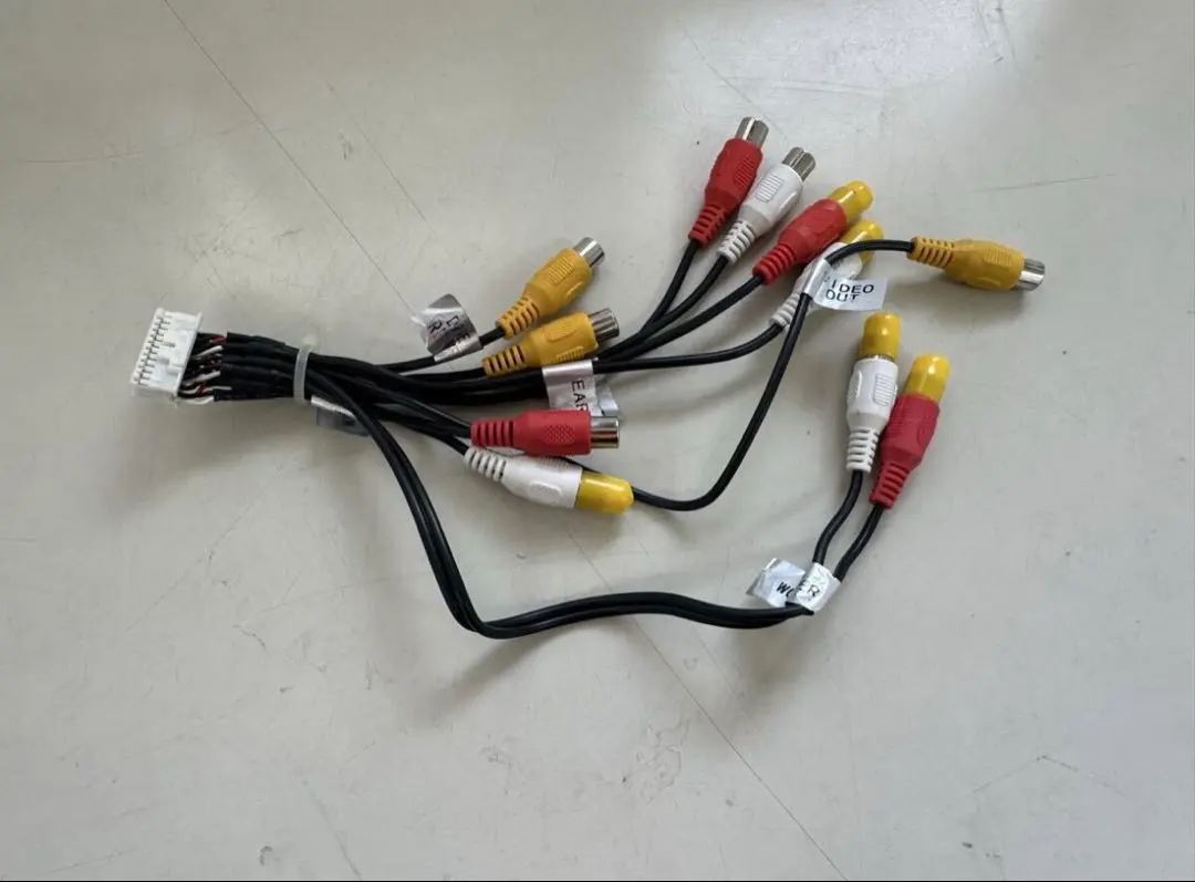 ケンウッド 純正品　KNA-17AV AVプリアウト 拡張ケーブル RCA 配線
