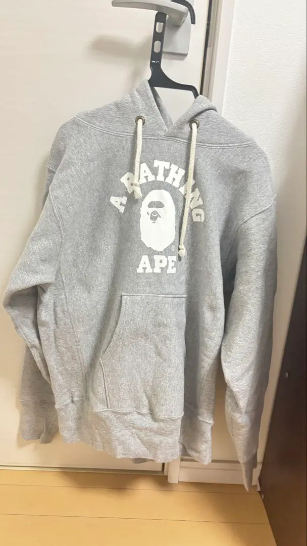 A BATHING APE×チャンピオンコラボ グレーパーカー