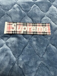 Supreme 22SS SUPREME BURBERRY BOX LOGO STICKER PINK