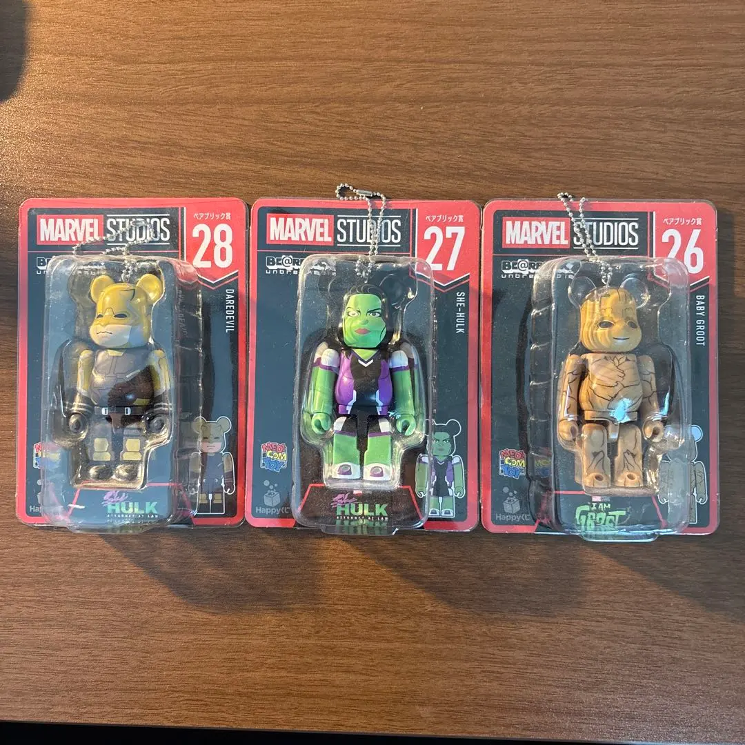 MARVEL BE@RBRICK キーホルダー 3種セット