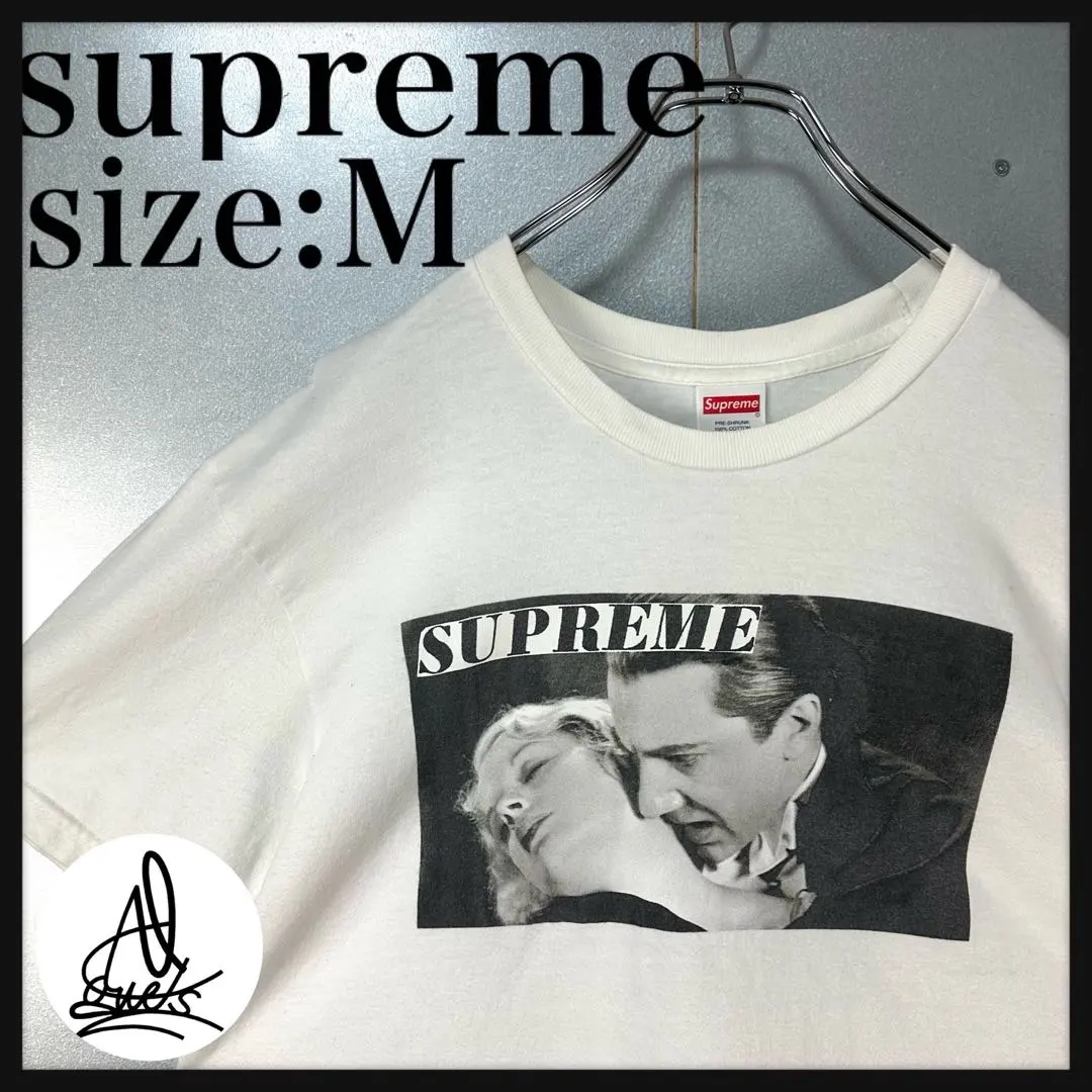supreme シュプリーム　Tシャツ　M ホワイト　白　Bela Lugosi