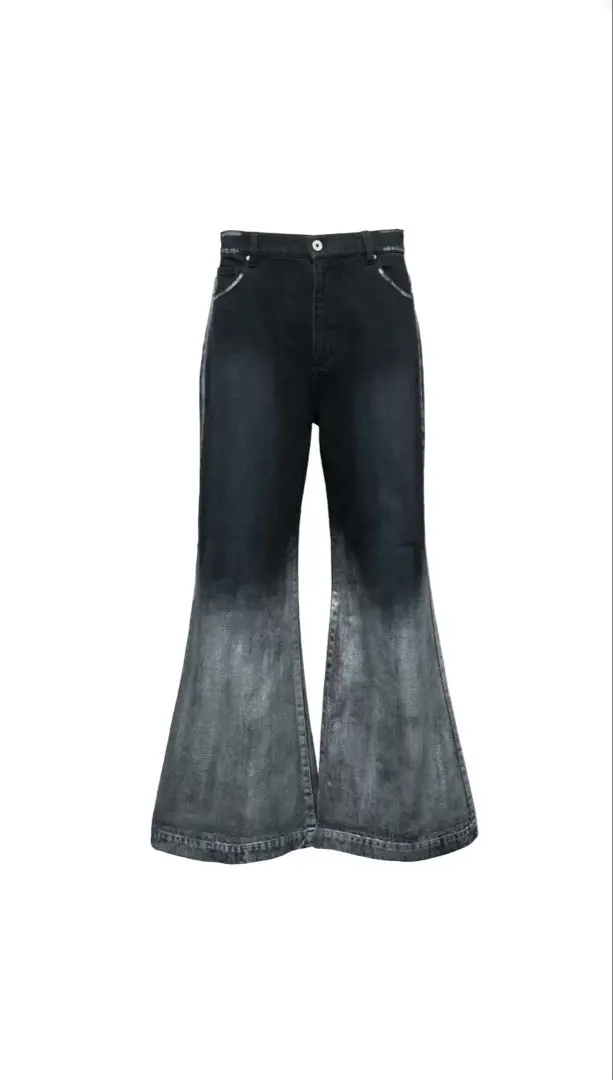 jentlouis Foil Printed Denim Pants