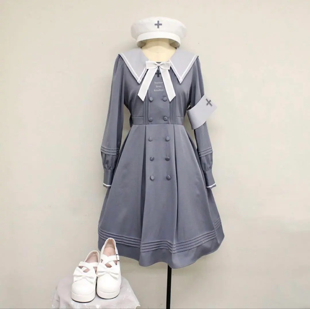 Amavel Classical Nurse ワンピース ブルー