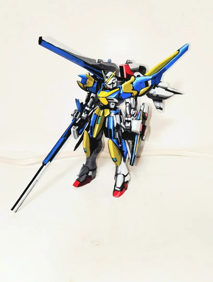 HG Ｖ２アサルトバスターガンダム イラスト塗装　アニメ塗り　リペイント