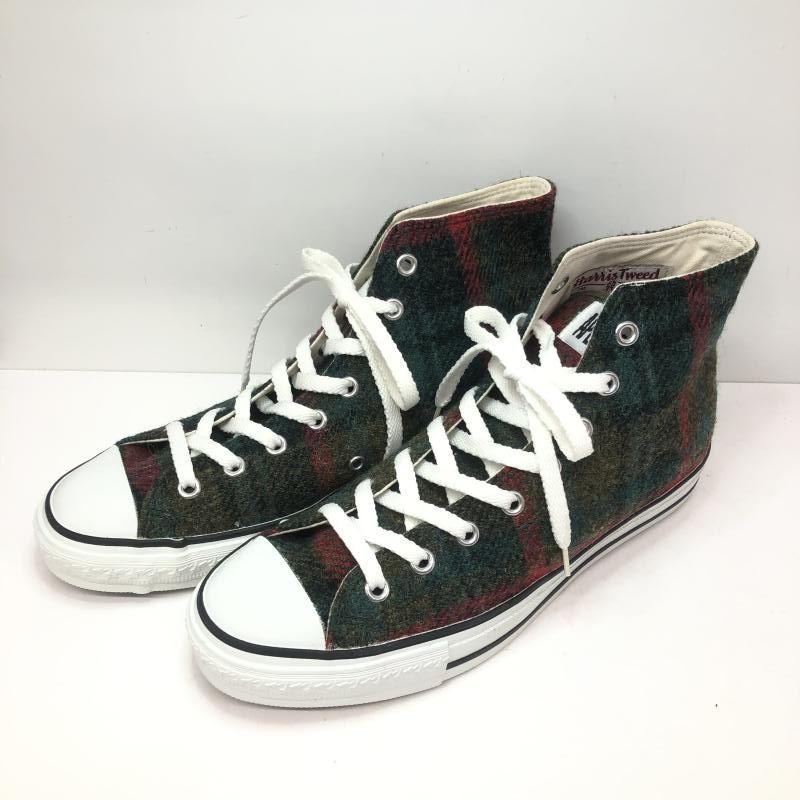 【中古】A BATHING APE  Harris Tweed BAPESTA HI 9.5　グリーン[66]