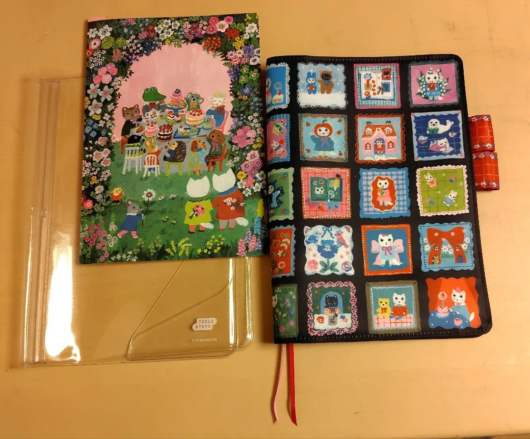 ほぼ日手帳 手帳カバー　北岸由美　しろねこのまいにち