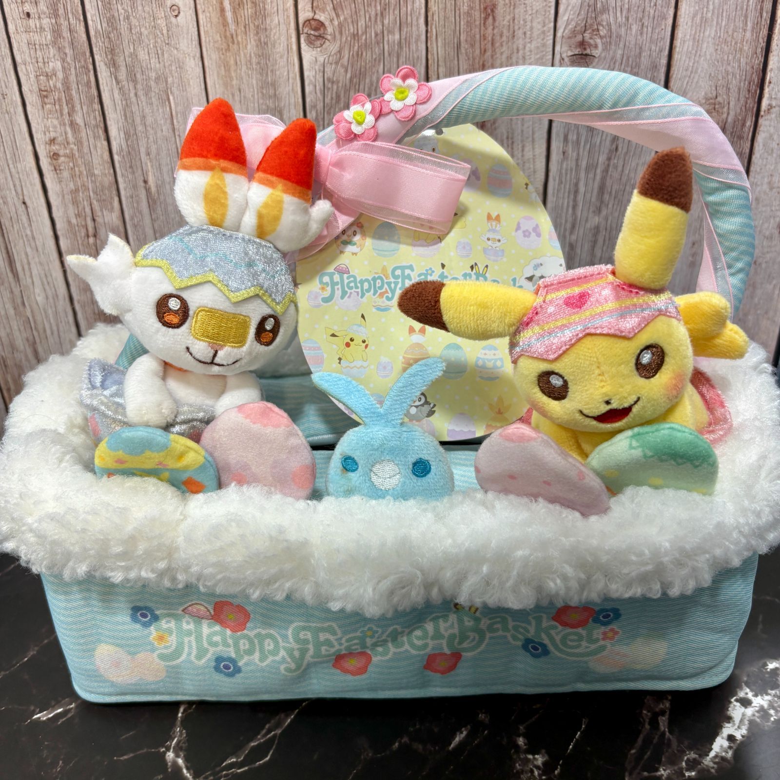 新品未使用 ポケモンセンターオリジナル ティッシュボックスカバー チルットのバスケット Happy Easter Basket