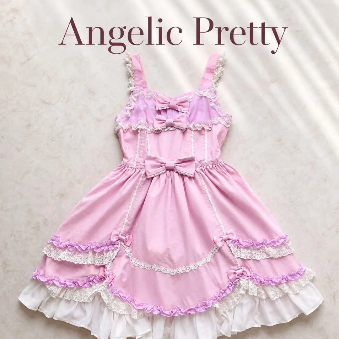 アンジェリックプリティAngelic JSK ワンピース　リボンフリル ロリータ