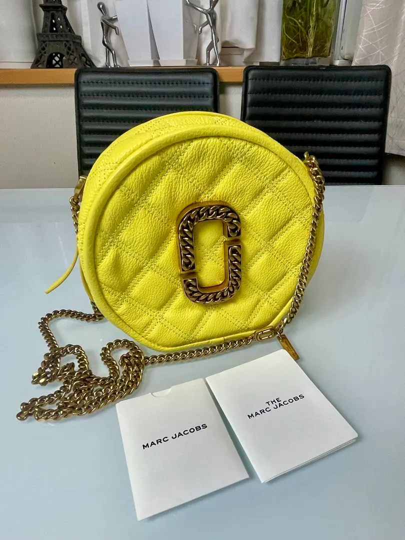 THE MARC JACOBS キルティング ショルダーバッグ イエロー