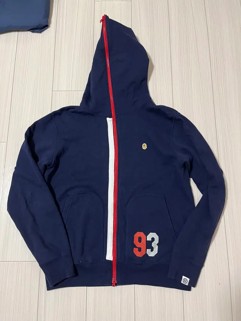 A BATHING APE ネイビー パーカー Mサイズ