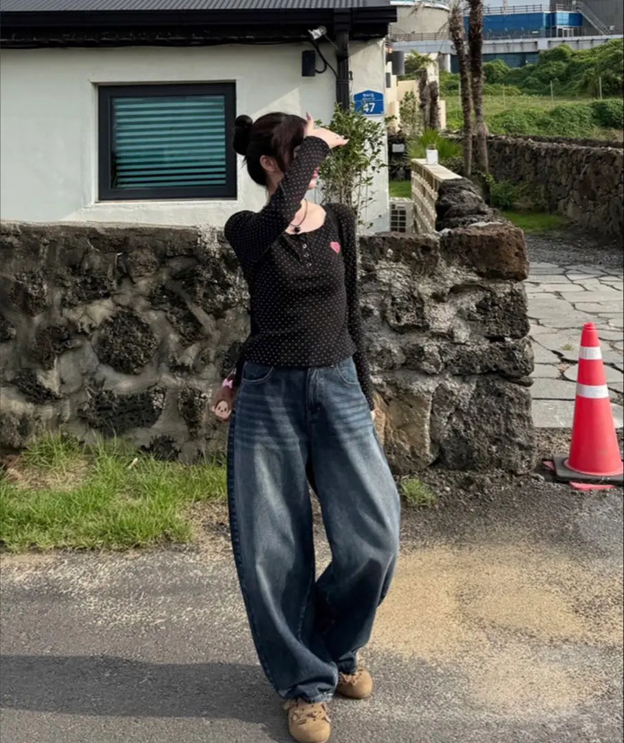 SONAバルーンワイドデニムパンツ ディープデニムS（Basic） 新品タグ付き