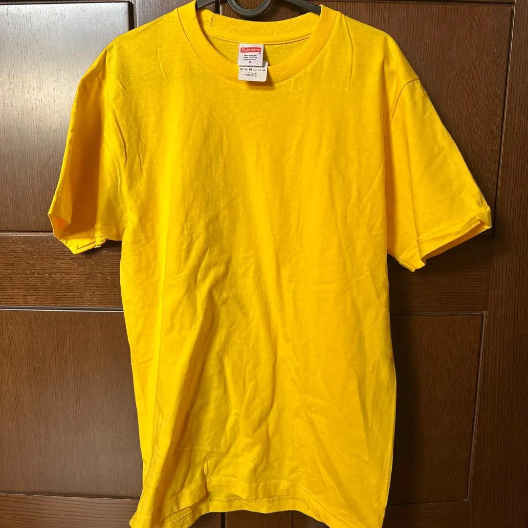 Supreme イエロー Tシャツ Mサイズ