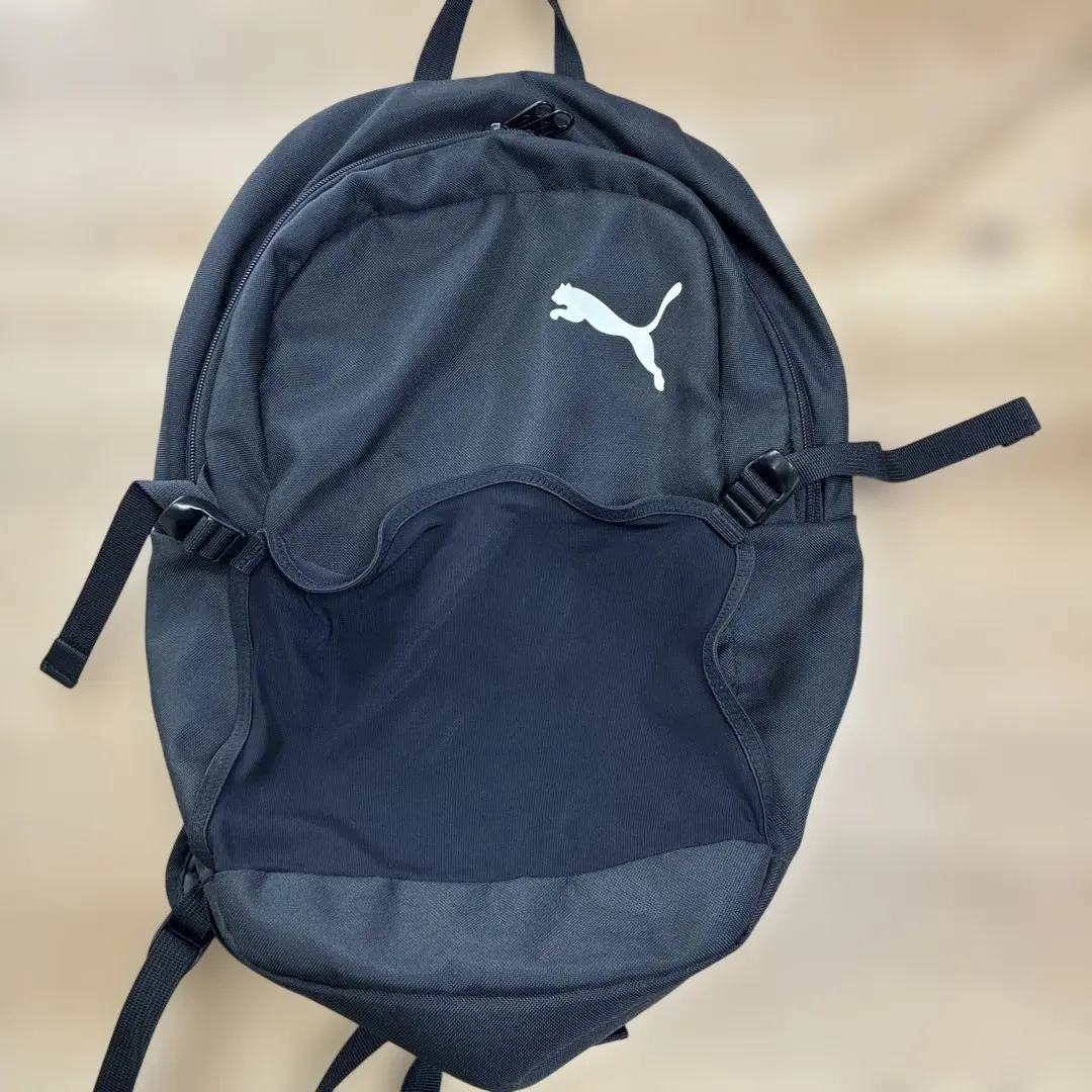 PUMA 黒　ボールバッグ メッシュポケット付きサッカー　フットサル　プーマ