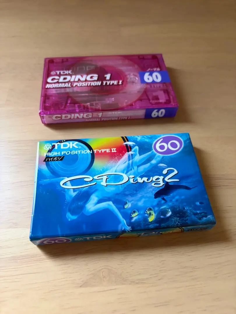【極美品・未開封】TDK カセットテープ CDing1&2 60分 2本セット