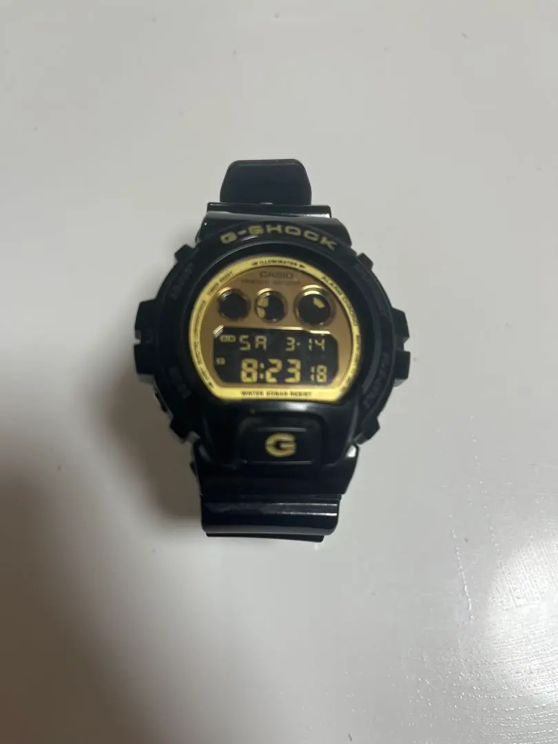 G-SHOCK デジタル腕時計 ブラック/ゴールド